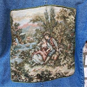 Sunbelt Sportswear | Vintage 80s 90s Tapestry Patchwork Button Denim Jacket
